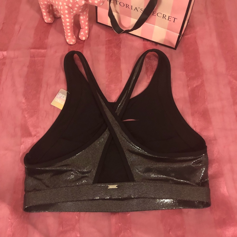 VS PINK Ultimate Slashed High Neck Crop - Small - Picture 6 of 6